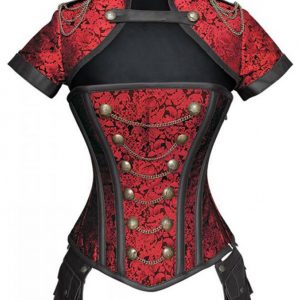 Red corset dress