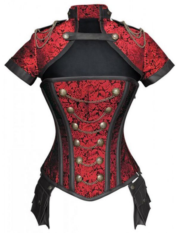 Red corset dress