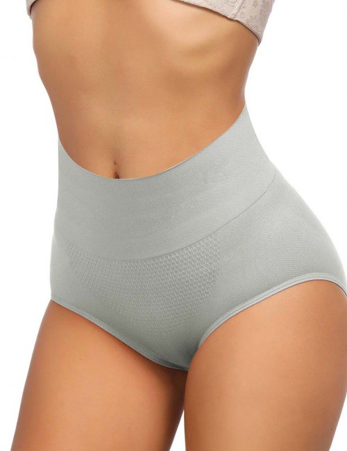 Flatten Tummy Grey Seamless Butt Lifting Panty Warm Uterus Cool Fashion