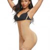 Skin Color Full Body Shaper Big Size Lace Trim Slimming Stomach