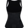 Cellulite Reducing Black Neoprene Waist Trainer Vest
