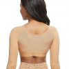 Fashionable Skin Color Queen Size 34 Sleeve Shapewear Bra Comfortable