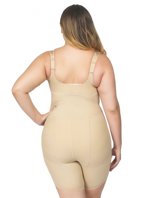 Flatten Tummy Skin Color Underbust Plus Bodysuit Tight Fitting Butt Lifter