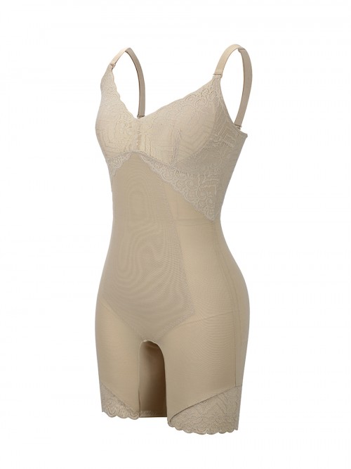 Flexible Skin Color Shapewear Tummy Control Removable Straps High Quality