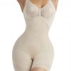Flexible Skin Color Shapewear Tummy Control Removable Straps High Quality