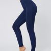 Glorious Blue Solid Color Seamless Yoga Leggings High Quality