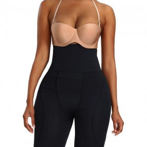 Magic Boost Black High Rise Butt Lifter Solid Color Ladies