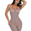 Miracle Brown Queen Size Plain Crotchless Bodysuit Unpadded Figure Sculpting