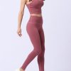 Popularity Red Running Suit Solid Color High Rise Quality Assured