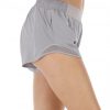 Purplish Grey Lining Detail Solid Color Running Shorts Leisure Time