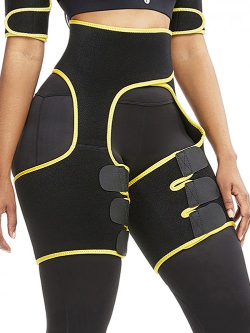 Slim Yellow Butt Lifting Neoprene Thigh Shaper Soft-Touch