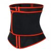Streamlined Red Zipper Neoprene Waist Cincher With Belt Comfort
